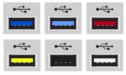 چرا رنگ برخی از پورت‌های USB قرمز است؟