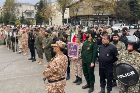 نمایش وحدت و اقتدار در گردهمایی بزرگ بسیجیان آستارا