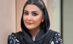 استایل شیک خانم بازیگر با لباس و کلاه کریسمسی+ عکس