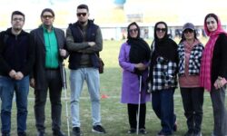 حضور روشندلان در تمرین شمس‌آذر