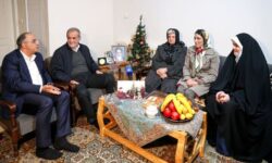 دیدار پزشکیان با خانواده شهید مسیحی