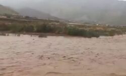 طغیان رودخانه اسفند در دلگان