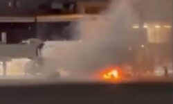 فاجعه در فرودگاه برزیل؛ ایرباس در محاصره دود و شعله‌ها