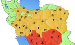 نقشه هشدار هواشناسی برای جمعه ۲۸ آذر