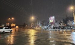 هم اکنون بارش برف در بجنورد