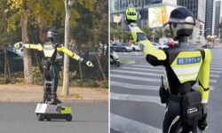 پلیس ترافیک در چین روباتیک شد