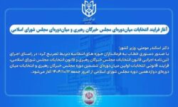 آغاز فرایند انتخابات میان‌دوره‌ای مجلس خبرگان و مجلس شورای اسلامی