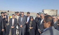 بازدید وزیر راه و شهرسازی از پروژه کریدور شرق به غرب سیستان و بلوچستان