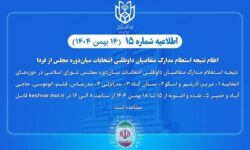 فردا استعلام مدارک متقاضیان انتخابات میاندوره‌ای مجلس اعلام می‌شود