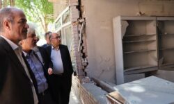 بازدید معاون وزیر راه و شهرسازی از بخش های جنگ زده دانشگاه شریف