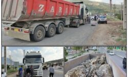 توقیف کامیون حامل سنگ سیلیس در بانه