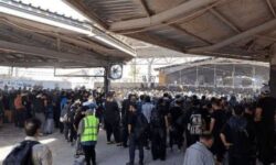 حضور پرشور زوار حسینی در مرز مهران در آستانه روز عرفه