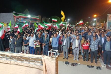 رجز خوانی مداح چرامی در هشتاد و سومین شب تجمع