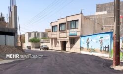 عملیات آسفالت معابر کنگاور با سرعت ادامه دارد