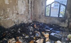 مهار حریق گسترده منزل مسکونی در خیابان ارغوان مشهد