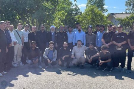 کاروان پیاده آستارایی‌ها راهی مرقد امام راحل شدند