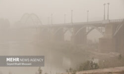 گردوخاک امروز خوزستان را در بر می‌گیرد