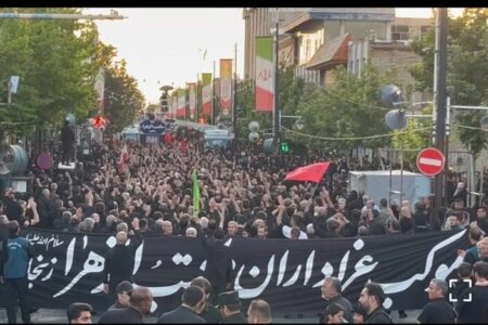 دسته عزاداری مکتب الزهرا زنجان عصر عاشورا