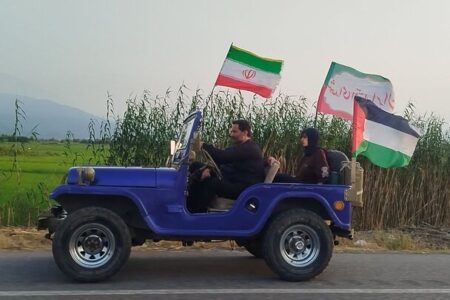رژه خودرویی پویش «میثاق با ولایت» در رودسر