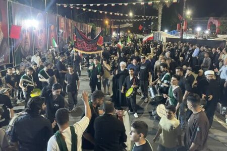 شور حسینی در اجتماع شبانه آستارایی ها