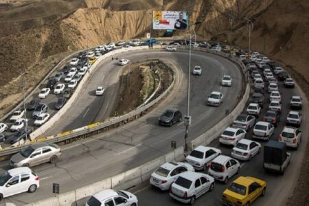 آخرین وضعیت تردد در جاده‌های شمال / ترافیک نیمه‌سنگین در چالوس و کرج – تهران