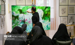 از خلق نقاشی روح‌الامین تا داغ میناب و جام‌جهانی در آثار هنرمندان