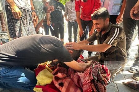 حمله اسرائیل به پناهگاه آوارگان فلسطینی در بیمارستان جبالیا