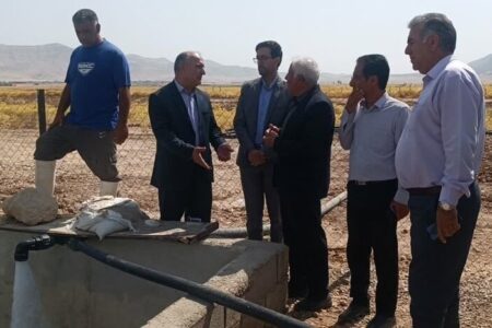 بهره‌برداری از طرح آبیاری تحت فشار در ۱۰ هکتار از اراضی رومشکان