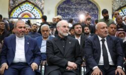 حضور قالیباف در مراسم چهلمین روز تدفین آقای شهید ایران در کربلا