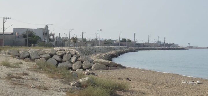 فاز سوم پروژه موج‌شکن بندر عامری تنگستان افتتاح شد