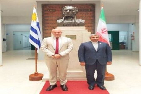 ملاقات سفیر جمهوری اسلامی ایران در اروگوئه با شهردار کانلونس