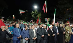 نمایش اقتدار و ایستادگی مردم سلماس در حمایت از وطن