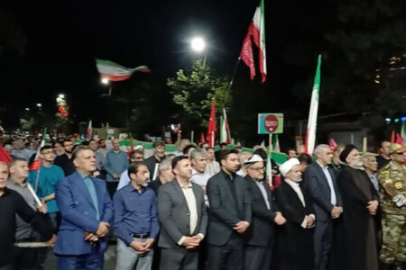 نمایش اقتدار و ایستادگی مردم سلماس در حمایت از وطن
