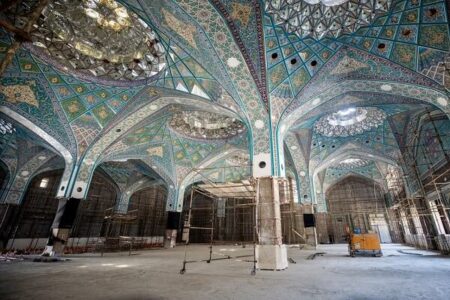 آخرین مراحل اجرایی بخش زیارتی صحن حضرت زینب(س) در کربلا+ تصاویر