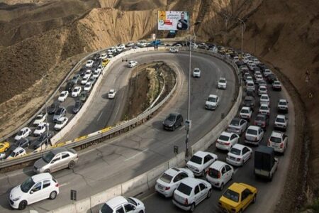 ترافیک سنگین در جاده‌های شمال