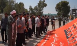 میثاق دانشجویان دانشگاه‌های تهران با شهدای مدرسه میناب