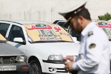 پراید با ۲۷ میلیون تومان خلافی در محور شاهین‌شهر توقیف شد